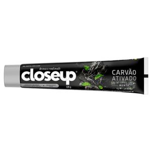 Gel Dental Closeup Branco Radiante Carvão Ativado Menta 128g