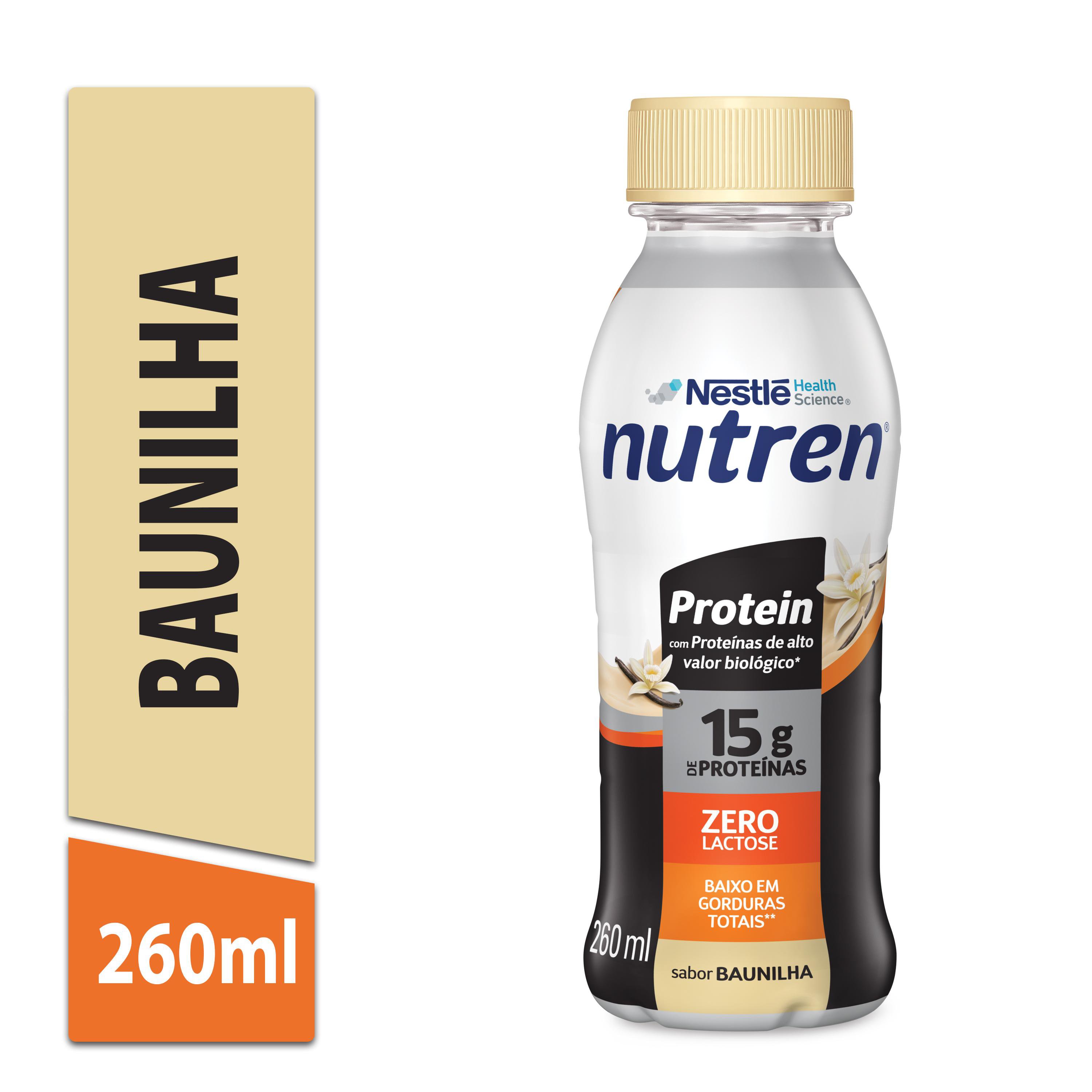 Bebida Láctea UHT Nutren Protein 15g de proteínas Zero Lactose