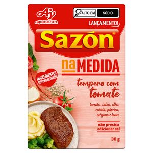 Tempero Sazón na Medida com Tomate Caixa 30g com 6 Unidades