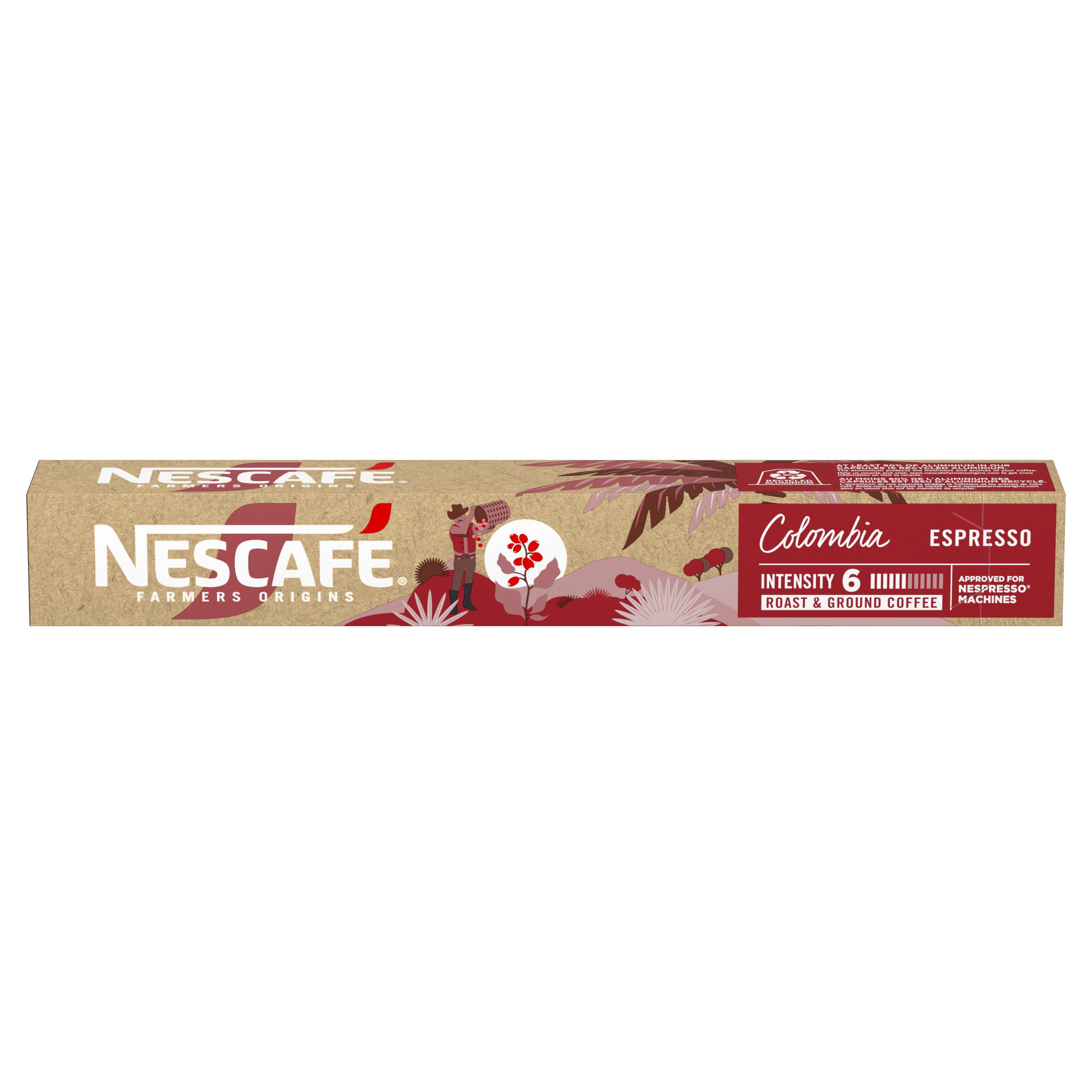 Café em Cápsula Nescafé Espresso Farmers Origins Colômbia Caixa