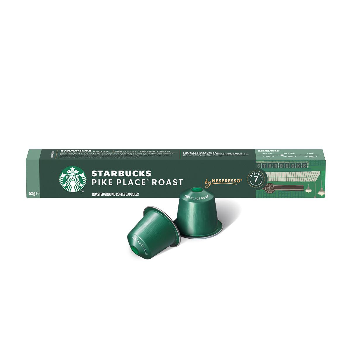 Café em Cápsula Starbucks Pike Place by Nespresso 53g com 10