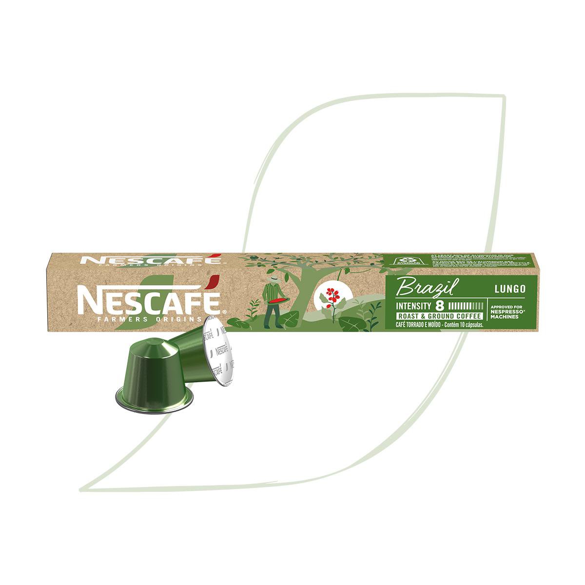 その他 ringoo Café em Cápsula Nescafé Nespresso Farmers Origins Brazil Lungo