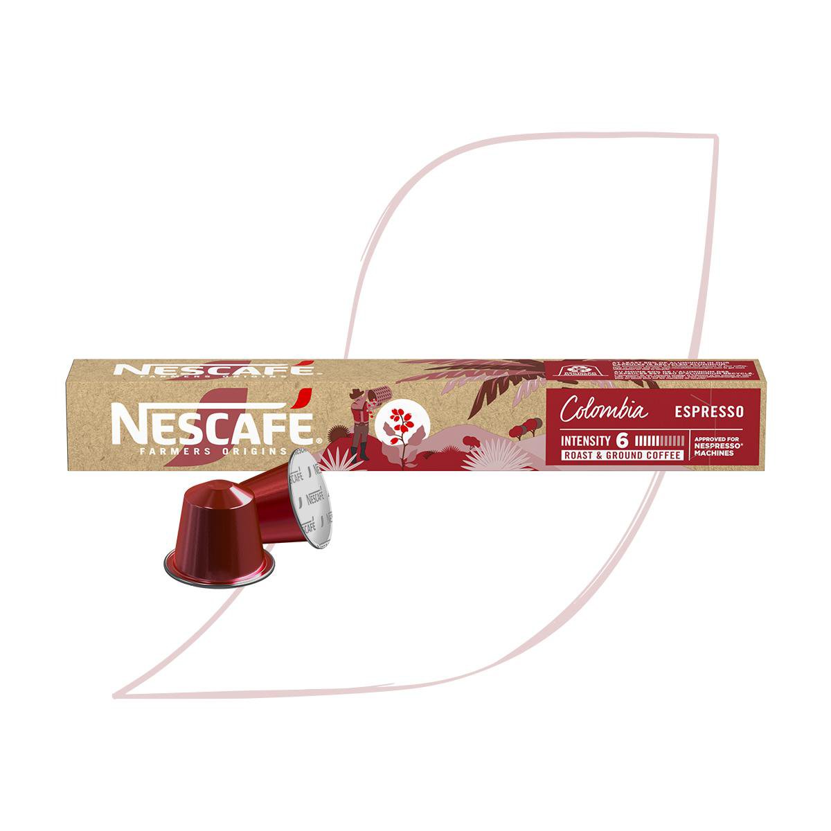 Café em Cápsula Nescafé Espresso Farmers Origins Colômbia Caixa