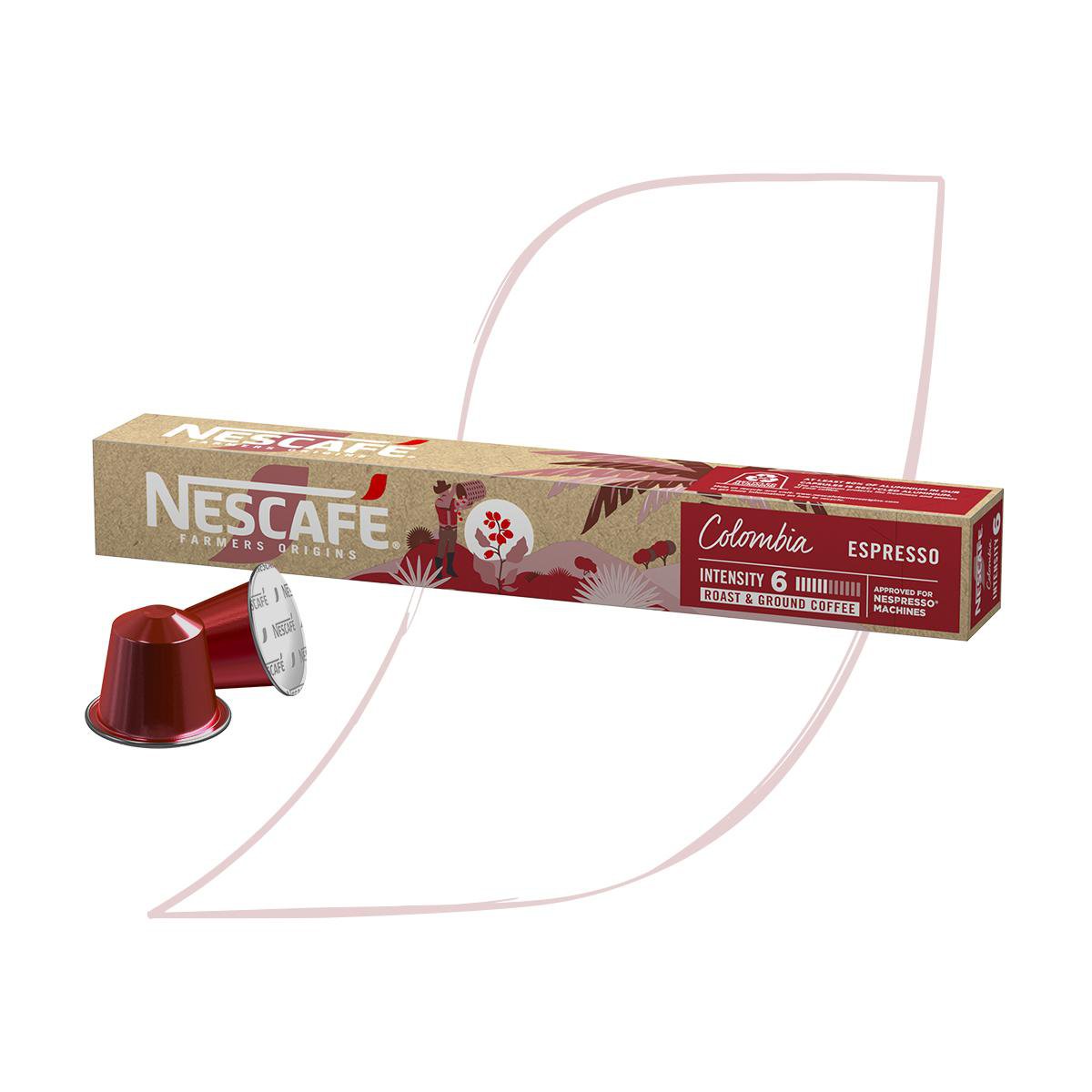 Café em Cápsula Nescafé Espresso Farmers Origins Colômbia Caixa