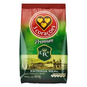 Café em Pó 3 Corações Premium Estrada Real Pacote 500g