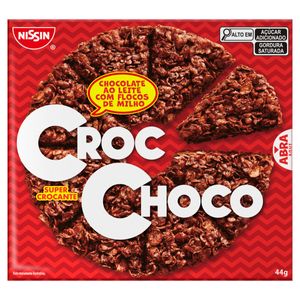 Chocolate Nissin Croc Choco ao Leite com Flocos de Milho Caixa 44g