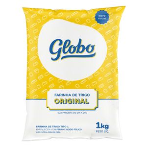 Farinha de Trigo Globo Original Tipo 1 Plástico 1Kg