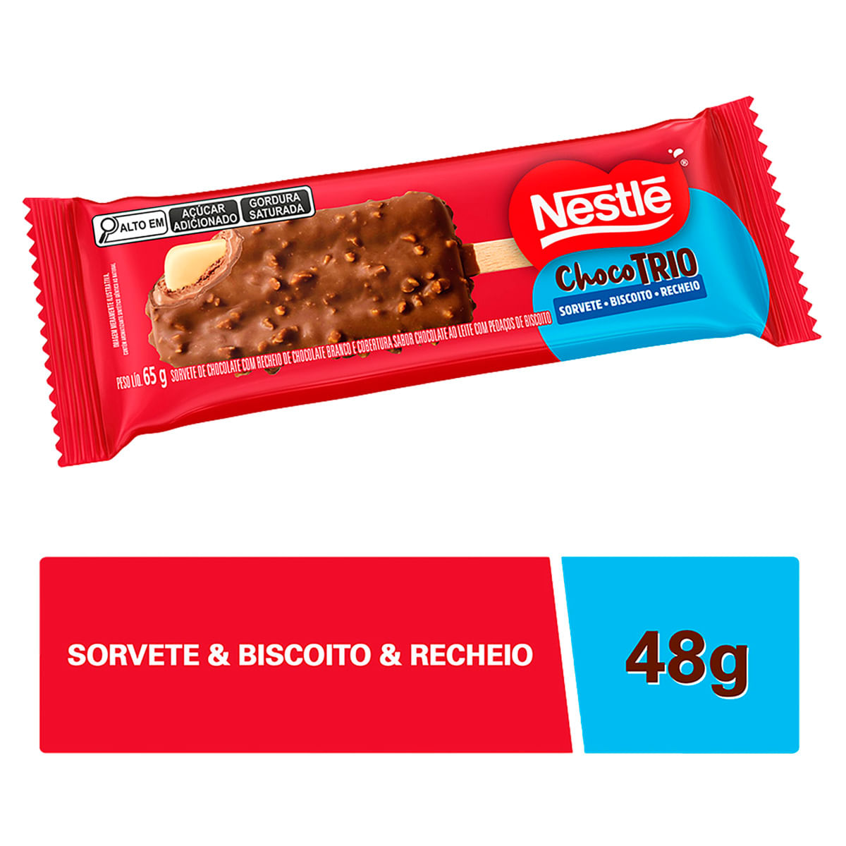 Sorvete Nestlé Choco Trio 65g | Prezunic