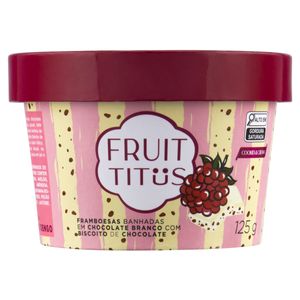 Framboesa Cobertura de Chocolate Cookies&Cream Fruit Titus 125g