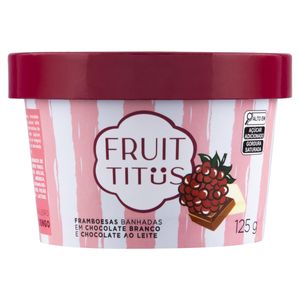 Framboesa Cobertura de Chocolate ao Leite Fruit Titus 125g