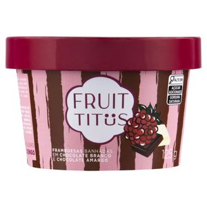 Framboesa Cobertura de Chocolate 70% Amargo Fruit Titus 125g