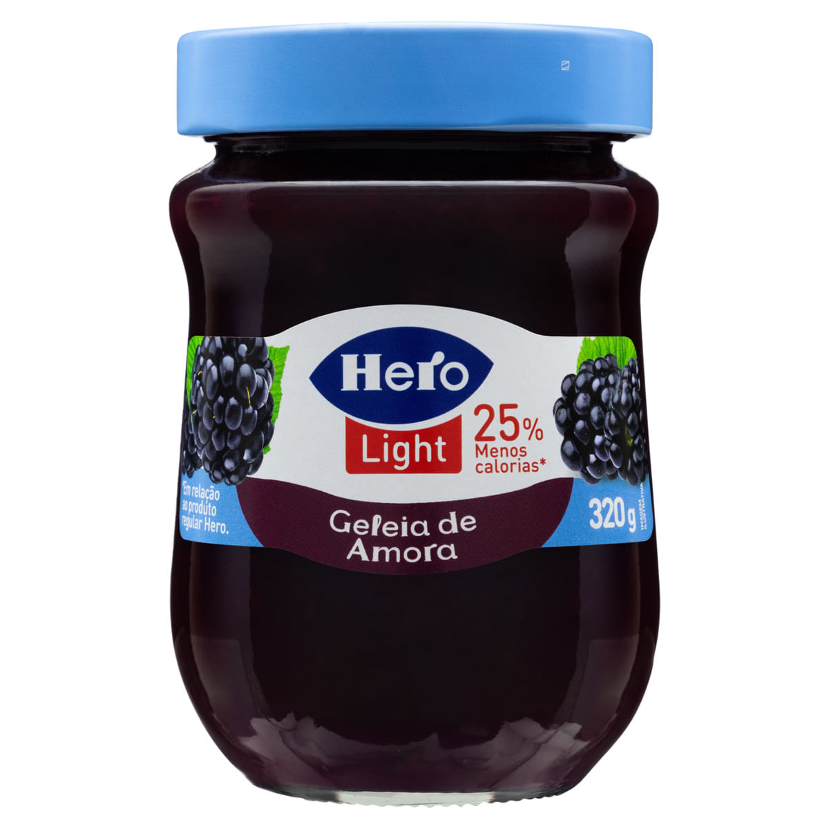 Geleia de Amora Light Hero 320g