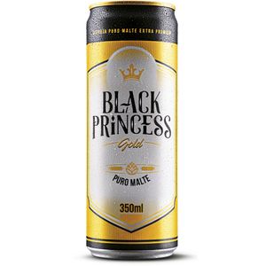 Cerveja Black Princess Gold Puro Malte Lata 350ml