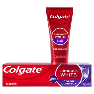 Creme Dental Colgate Luminous White Color Correct Fresh Mint Caixa 70g