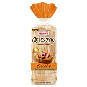 Pão Brioche de Forma Plusvita Artesano Pacote 500g