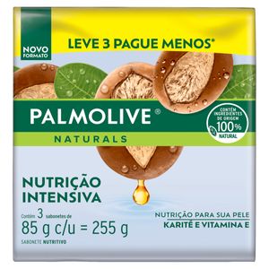 Sabonete em Barra Palmolive Karite e Vitamina E 85g com 3 Unidades Leve Mais Pague Menos
