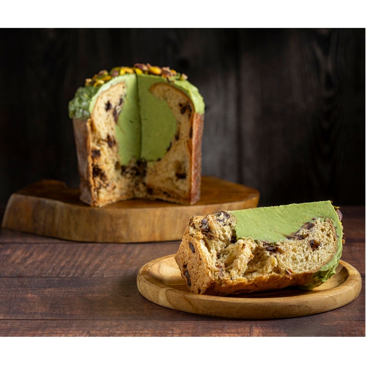 Panetone Pistache Lata 600g Fabricação Própria