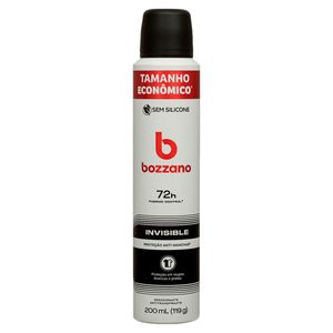 Desodorante Aerossol Bozzano Invisible 200ml Tamanho Econômico