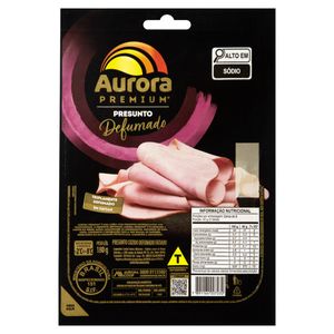 Presunto Aurora Premium Cozido Defumado Fatiado 180g