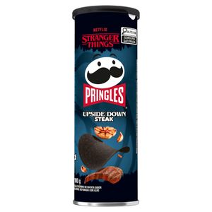 Salgadinho de Batata Pringles Stranger Things Upside Down Steak Carne Defumada com Alho Tubo 100g