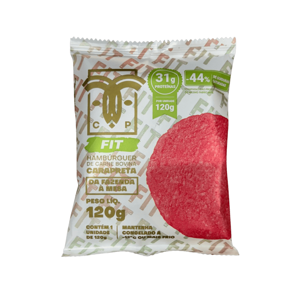 HAMBURGUER DE CARNE BOVINA CARA PRETA FIT 120G