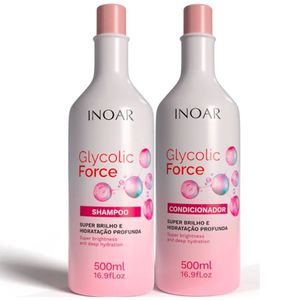 Kit Shampoo e Condicionador Inoar Glycolic 500ml Cada