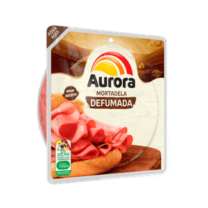 Mortadela Suína Aurora Defumada Fatiada 180g