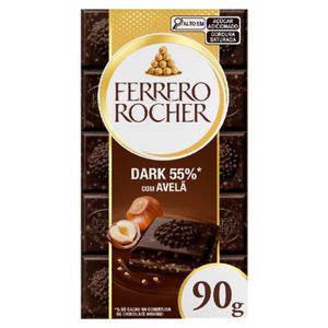 Chocolate Ferrero Rocher Tablete Dark com Avelã 90g