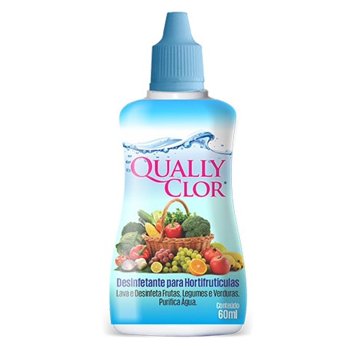Desinfetante Hortifrutícolas Qually Clor 60ml | Prezunic