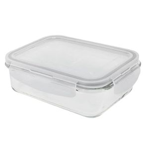 Pote Oikos Retangular Vidro com Tampa 1.04 Litros