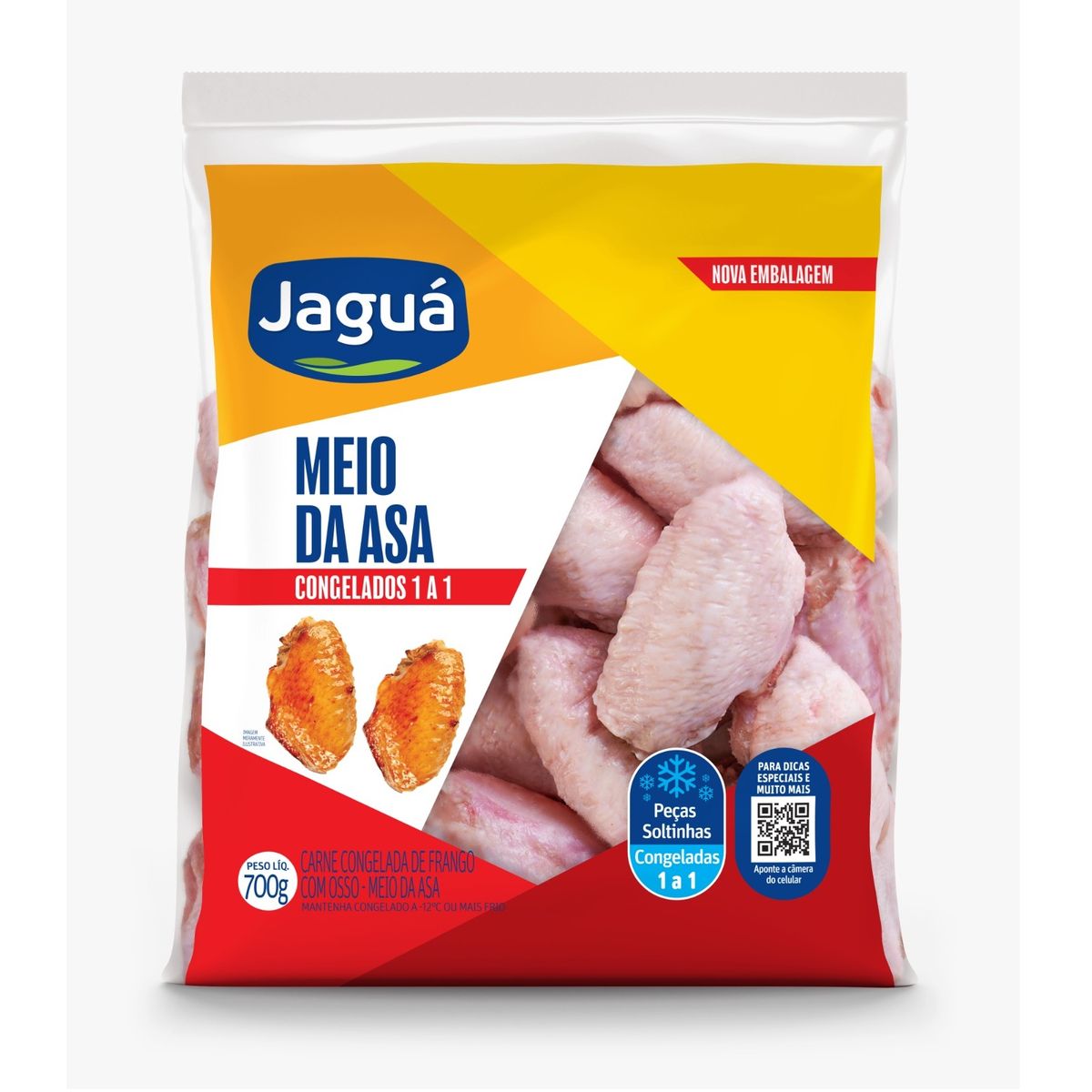 Meio da Asa Jagua Congelado Pacote 700g | Prezunic