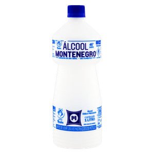 Álcool Líquido Montenegro 46° Inpm Bactericida 1 Litro