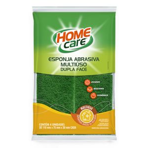 Esponja para Limpeza Home Care com 4 Unidades