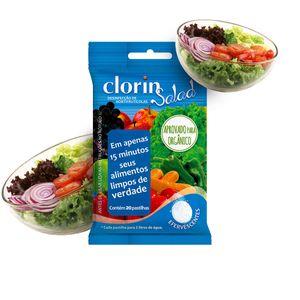 Higienizador para Saladas Clor In Salad com 20 Pastilhas