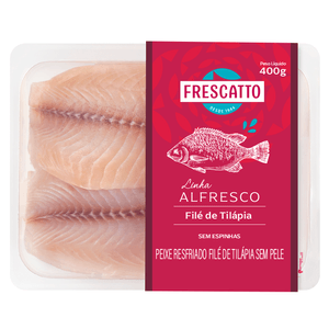 File de Peixe Tilápia Frescatto Alfresco Bandeja 400g