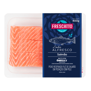 Filé de Peixe Salmão Frescatto Pedaço 400g