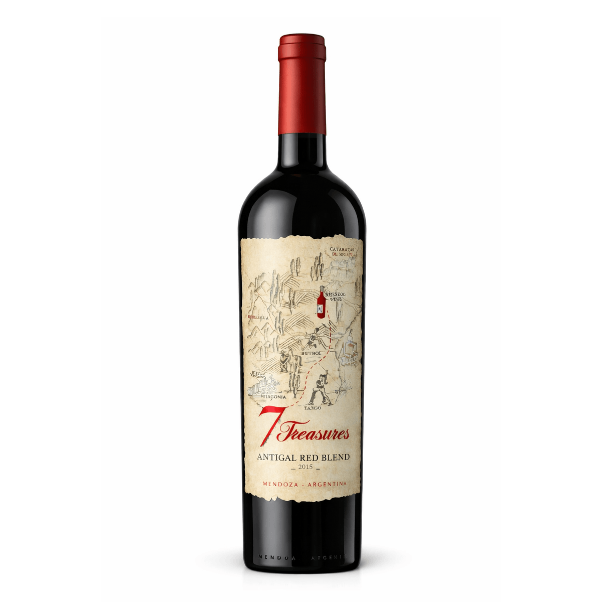 Vinho Argentino 7 Treasures Antigal Red Blend 750ml | Prezunic