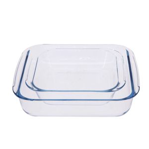 Conjunto de Assadeira Krea Vidro 900ml / 1.8 Litros 2 Peças