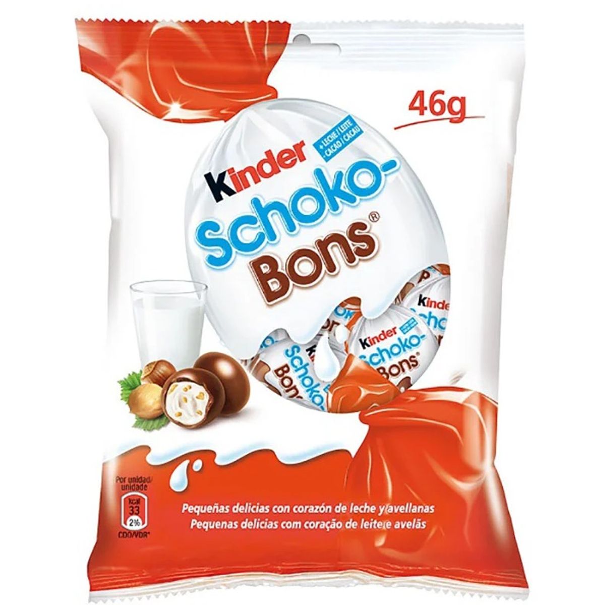 Encontraproduto.com.br - Chocolate Kinder Schoko Bons 46g
