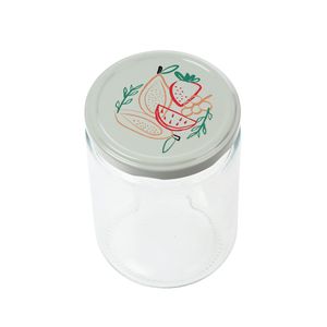 Pote Krea Desenho com Tampa OI25 Vidro 500ml