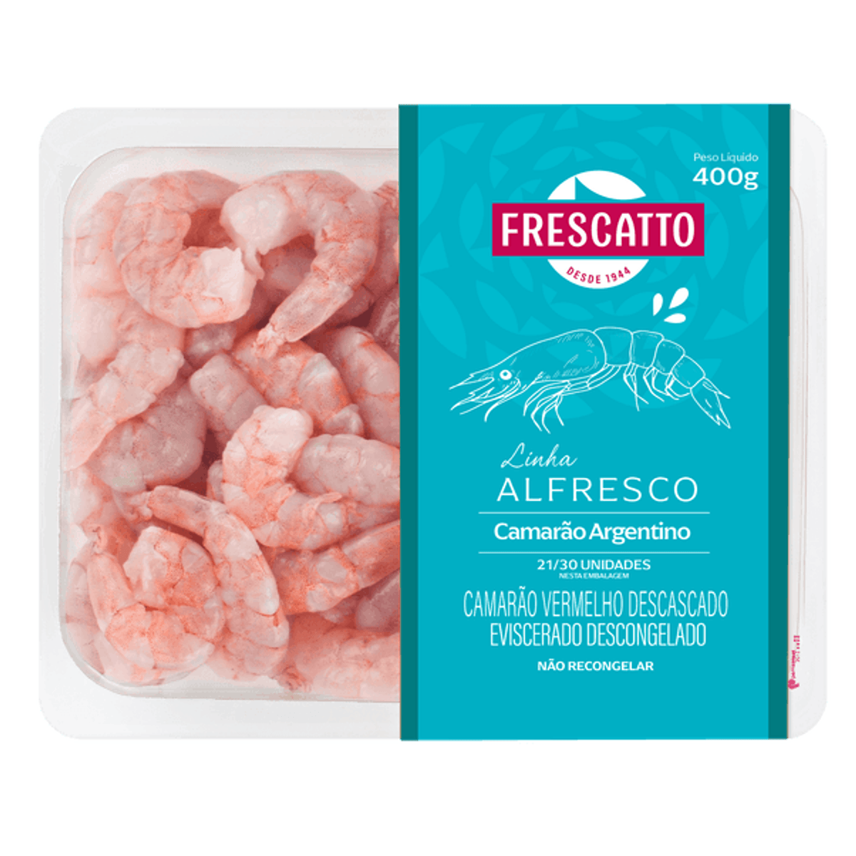 Camarão Argentino Descascado Eviscerado Alfresco Frescatto 400g