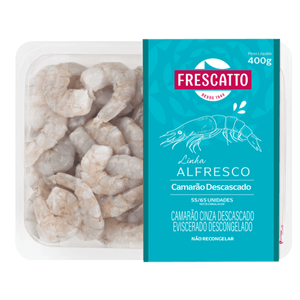 Camarão Frescatto Cozido Descascado Alfresco 51/60 400g