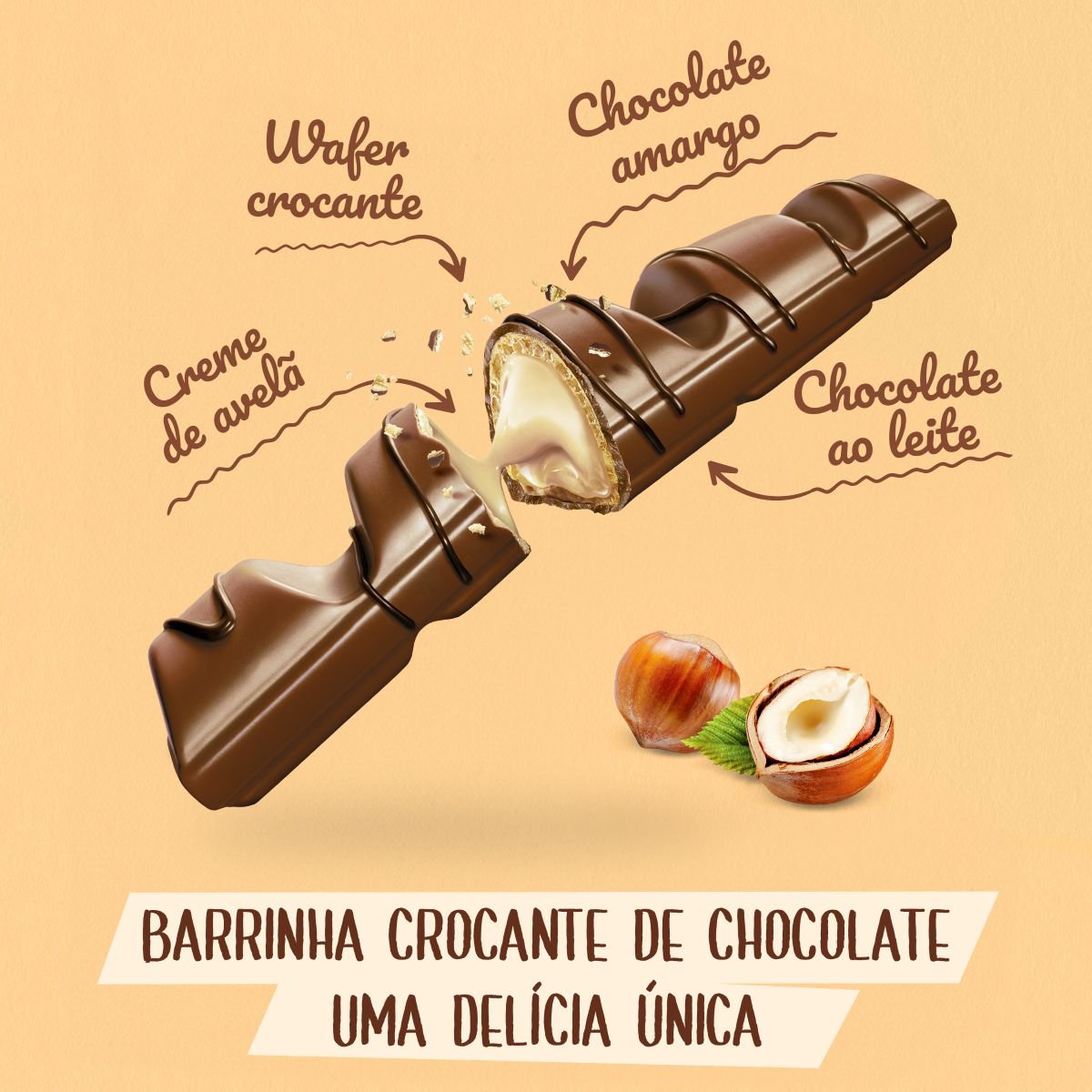 Encontraproduto.com.br - Chocolate Kinder Bueno Chocolate ao Leite 43g