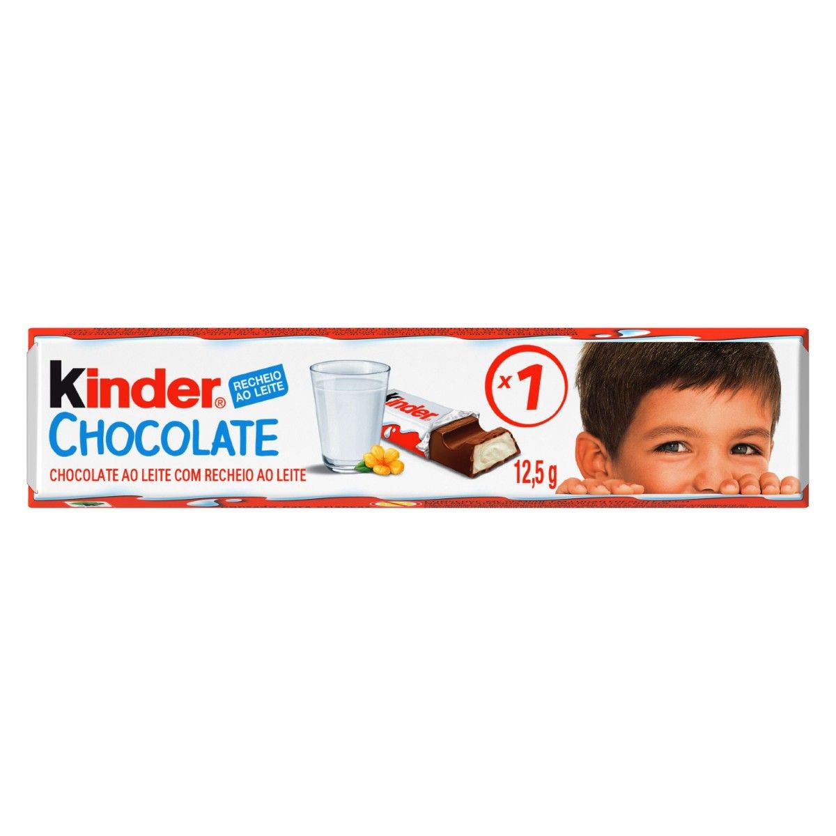 Chocolate Kinder Recheado ao Leite 12,5g