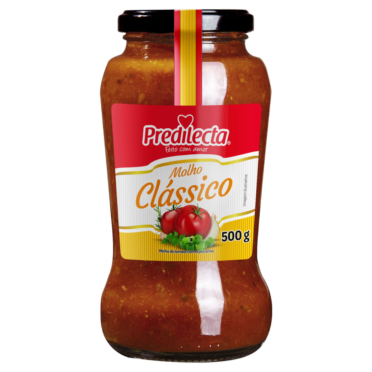 Molho de Tomate Predilecta Clássico Vidro 500g