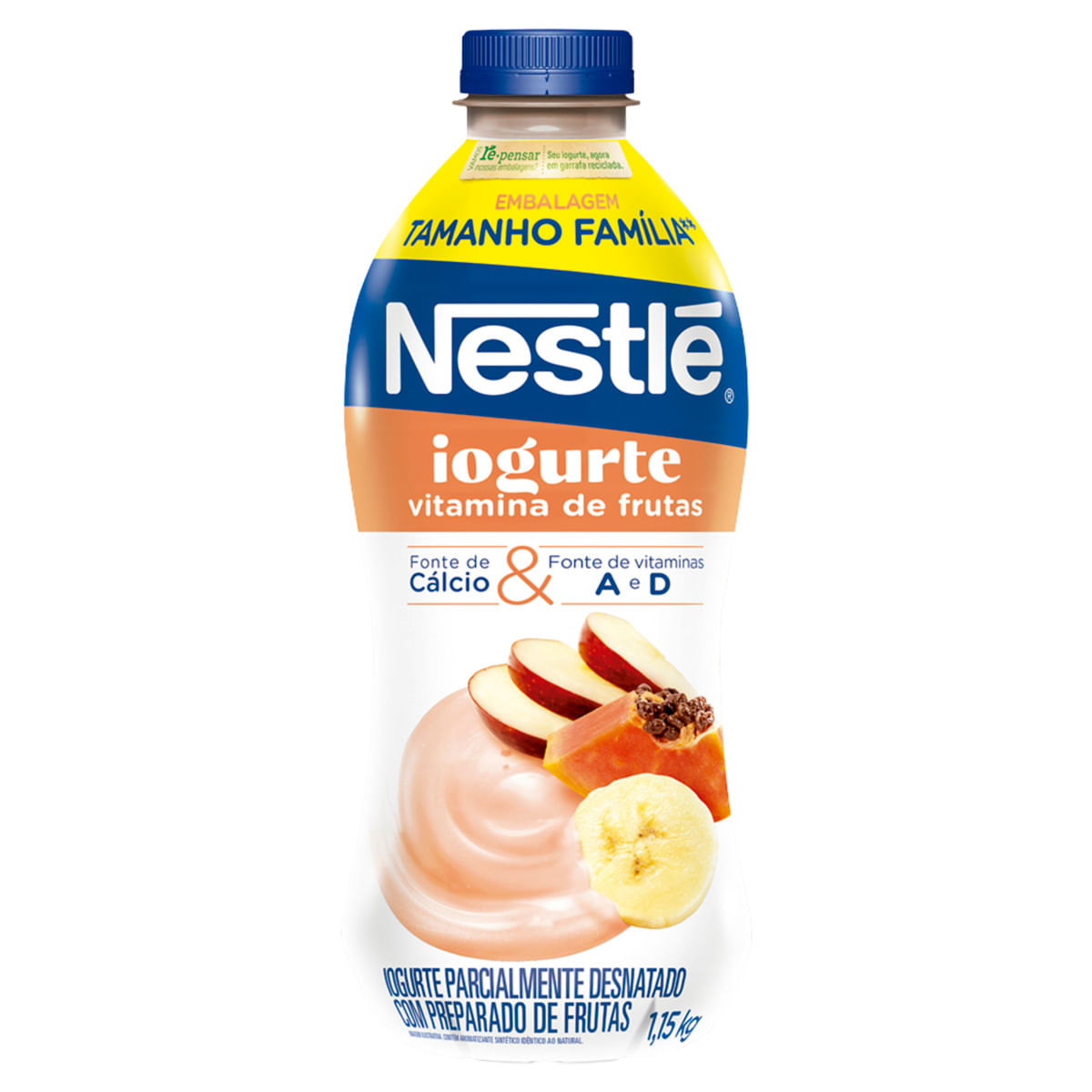 Iogurte Parcialmente Desnatado Nestlé Vitamina de Frutas 1,15Kg TamanhoFamília