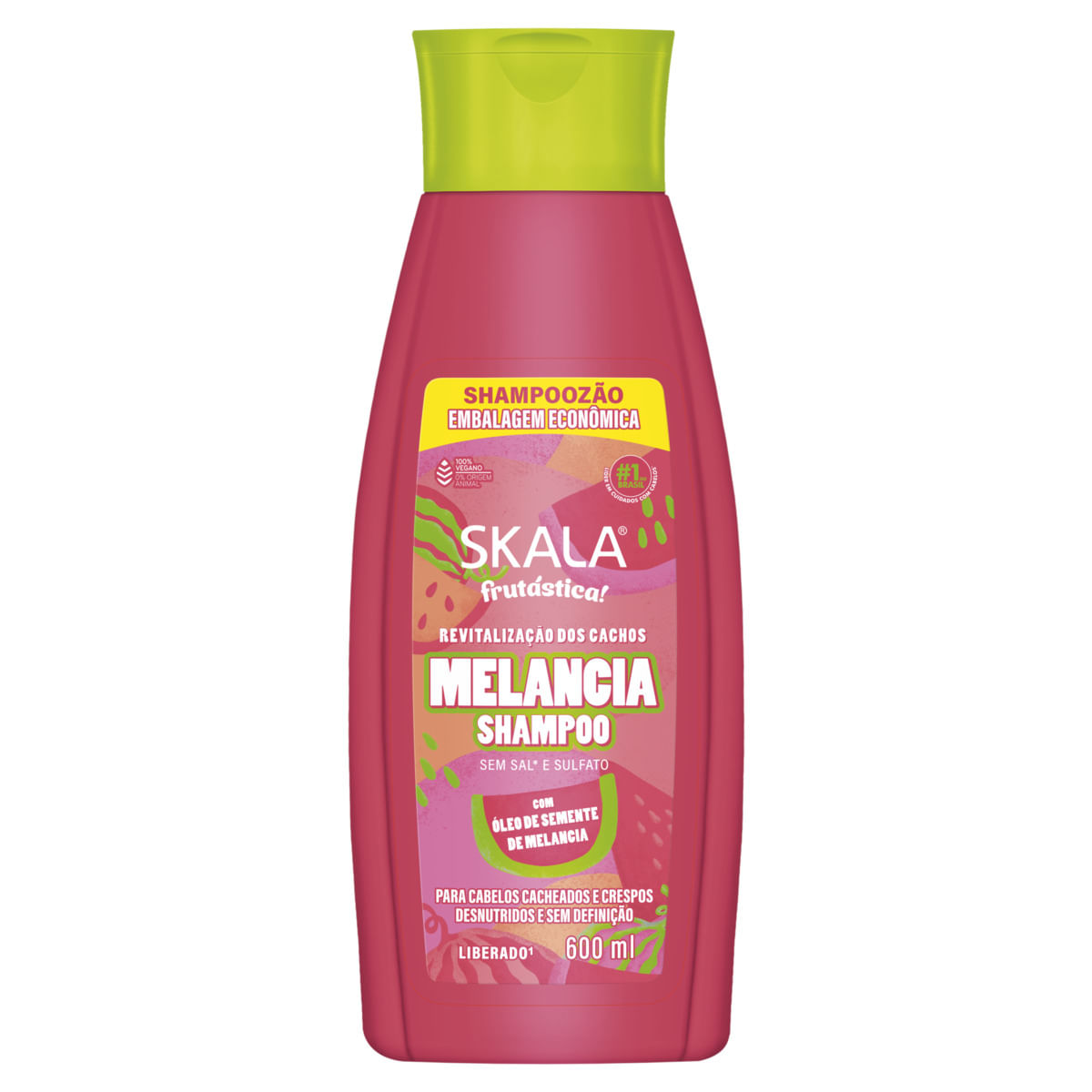 Shampoo Skala Frutástica Melancia 600ml Embalagem Econômica