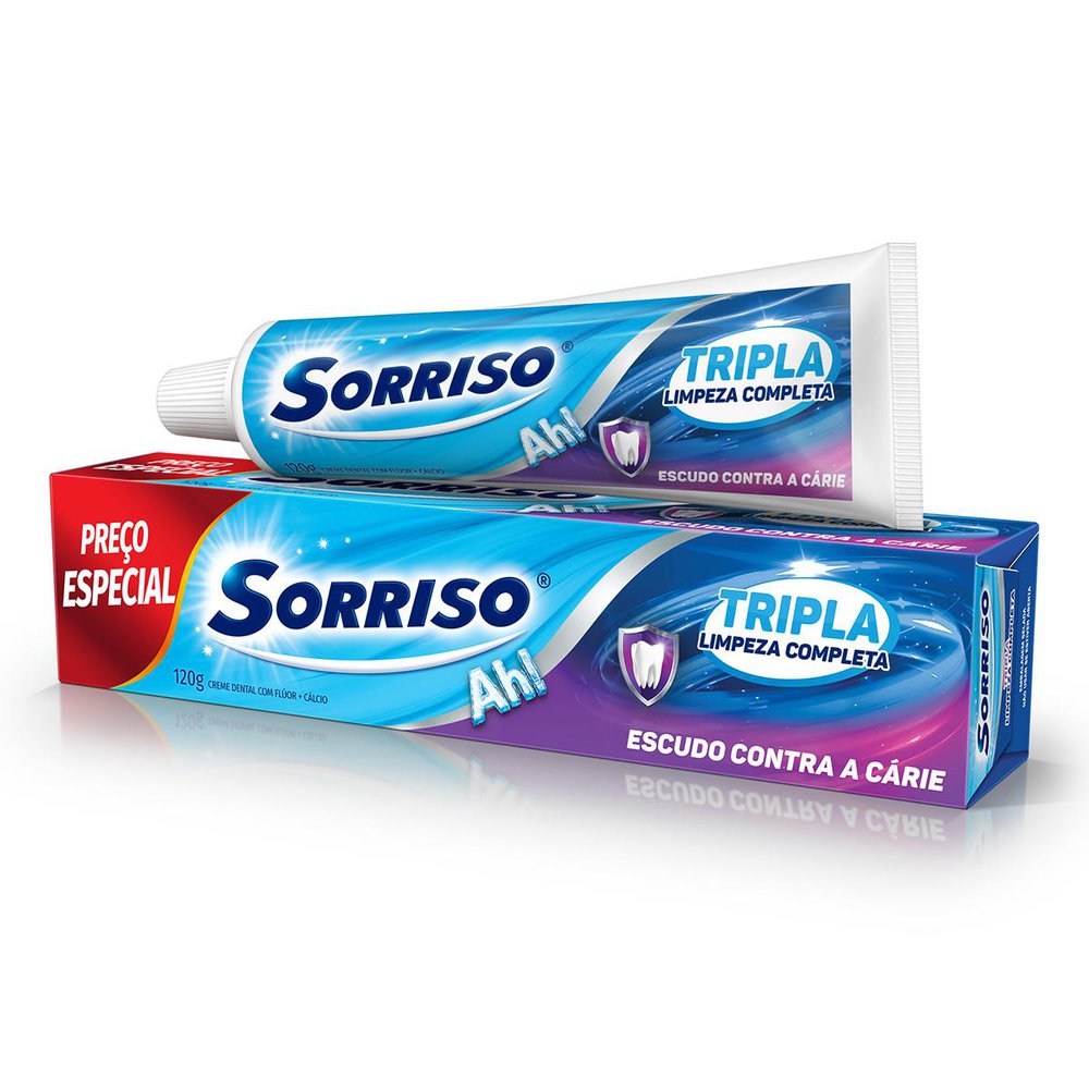 Creme Dental Sorriso Tripla Limpeza Completa 120g | Prezunic