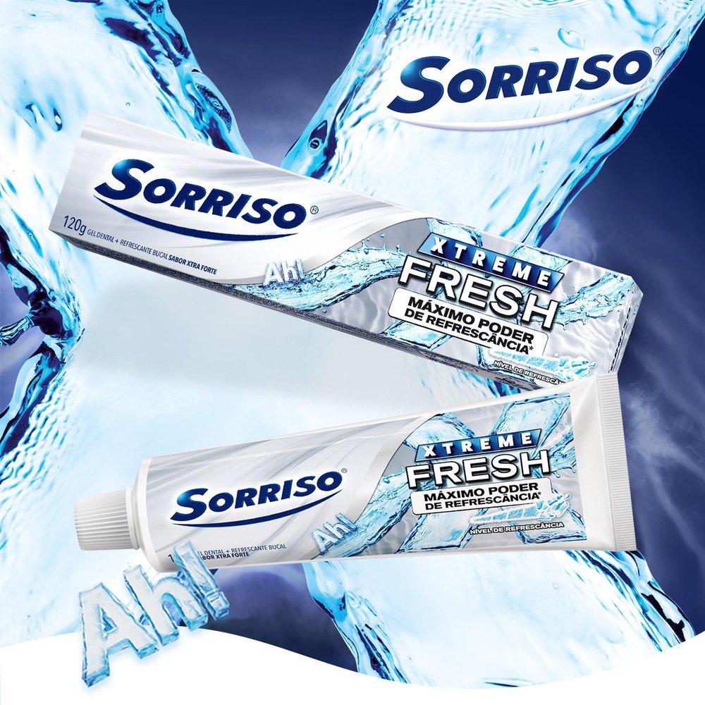 Creme Dental Refrescância Sorriso Xtreme Fresh xtra Forte 120g