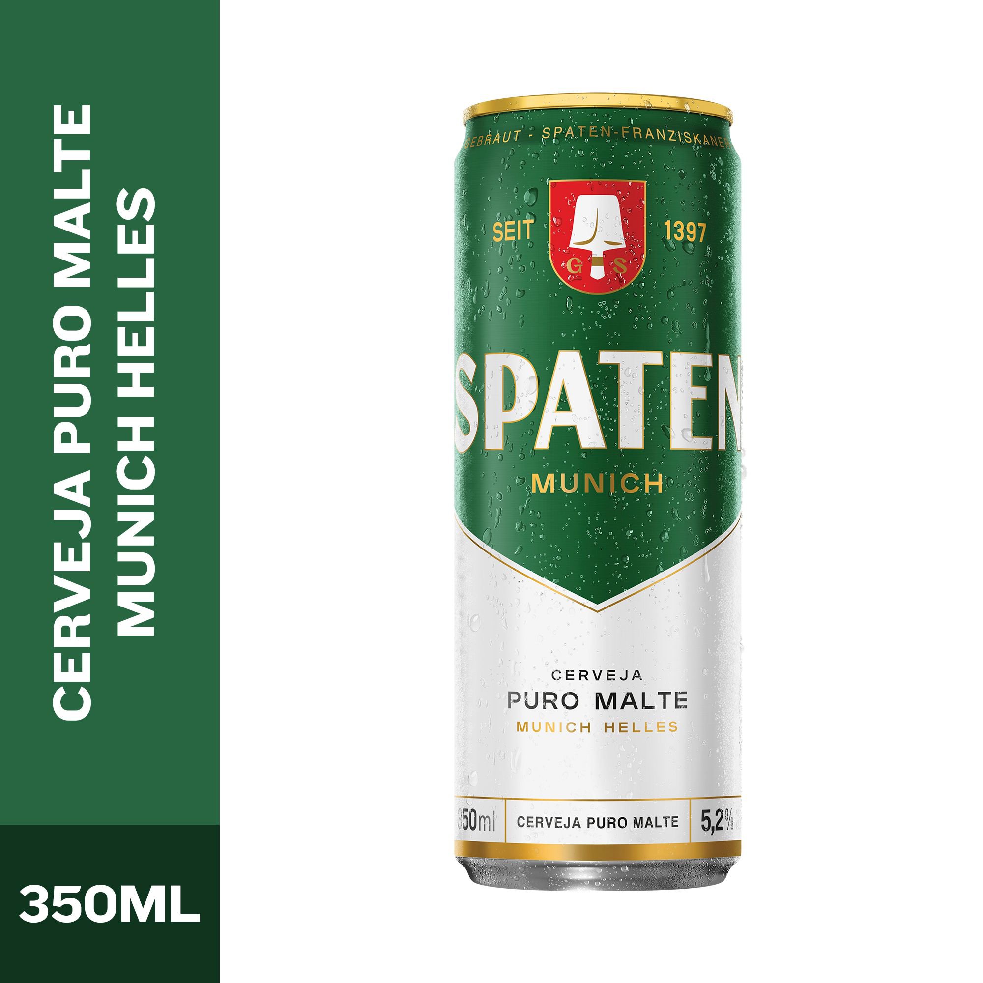 Cerveja Spaten Munich Helles Puro Malte Lata 350ml | Prezunic
